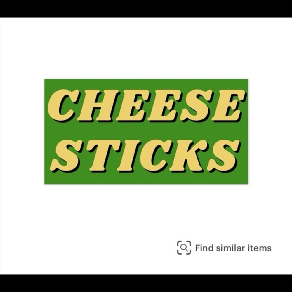 Cheese Sticks Bumper Sticker